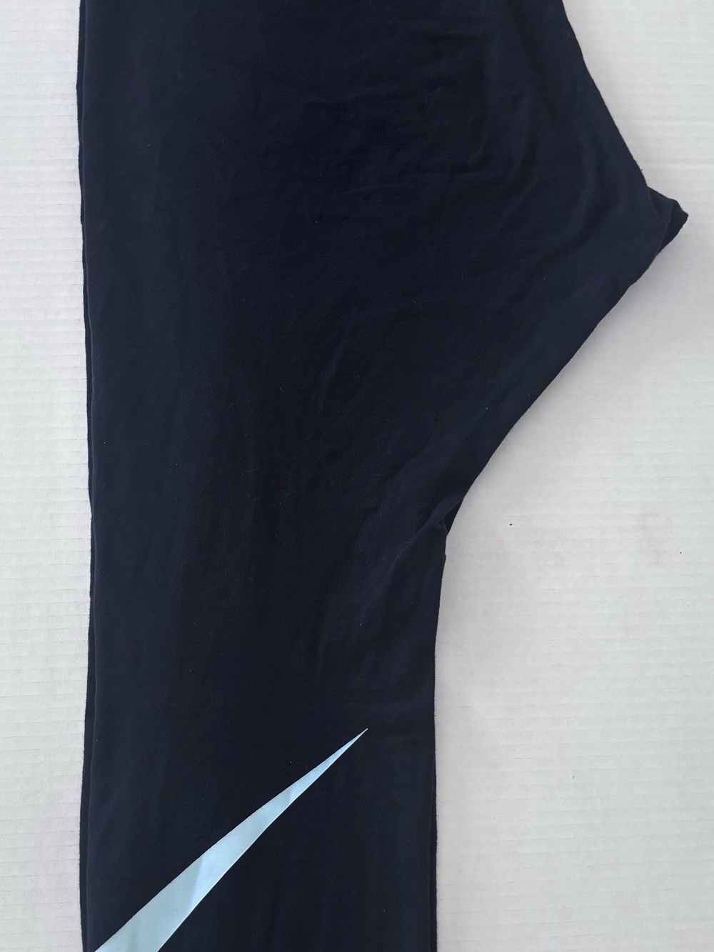 Nike Black Leggings with Light Blue Swoosh - Picture 3 of 4